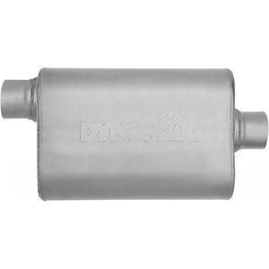 Dynomax - 17219 - Muffler - Ultra Flo Welded - 2-1/2 in Offset Inlet - 2-1/2 in Center Outlet - 14 x 9-3/4 x 4-1/2 in Oval Body - 19