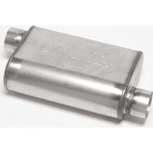 Dynomax - 17229 - Muffler - Ultra Flo Welded - 3 in Offset Inlet - 3 in Offset Outlet - 14 x 9-3/4 x 4-1/2 in Oval Body - 19