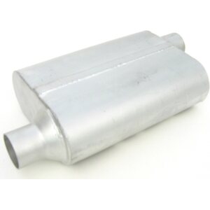 Dynomax - 17660 - Muffler - Thrush Welded - 3 in Offset Inlet - 3 in Offset Outlet - 13 x 4 x 9-1/2 x 6 in Oval Body - 19