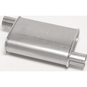 Dynomax - 17703 - Muffler - Thrush Turbo - 2 in Offset Inlet - 2 in Offset Outlet - 11 x 3-1/4 x 7-3/4 in Oval - 16