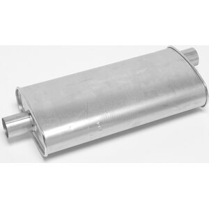 Dynomax - 17718 - Muffler - Thrush Turbo - 2-1/2 in Offset Inlet - 2-1/2 in Center Outlet - 20 x 4-1/4 x 9-3/4 in Oval - 25