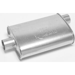 Dynomax - 17744 - Muffler - Super Turbo - 3 in Offset Inlet - 3 in Center Outlet - 14 x 4-1/4 x 9-3/4 in Oval - 20