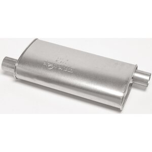 Dynomax - 17749 - Muffler - Super Turbo - 2-1/2 in Offset Inlet - 2-1/2 in Offset Outlet - 20 x 4-1/4 x 9-3/4 in Oval - 25-1/2