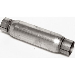 Dynomax - 24222 - Muffler - Race Series Bullet - 3 in Center Inlet - 3 in Center Outlet - 12 x 4 in Round Body - 16-1/2
