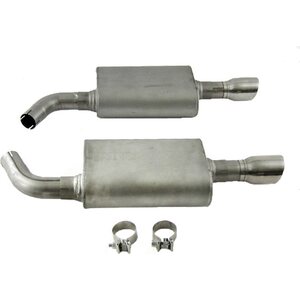 Dynomax - 39502 - Exhaust System - Ultra Flo - Axle-Back - 2-1/4 in - Dual Rear Exit - 4 in Polished Tips - Ford EcoBoost V6 - Ford Midsize Car 2010-17