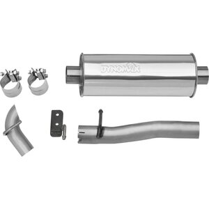 Dynomax - 39516 - Exhaust System - Ultra Flo - Cat-Back - 2-1/2 in - Single Rear Exit - Turn Down Tip - Jeep V6 - 4-Door - Jeep Wrangler JK 2007-11