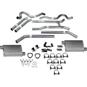 Dynomax - 89023 - Exhaust System - Thrush Turbo - Header-Back - 2-1/2 in - Dual Rear Exit - GM A-Body 1964-72