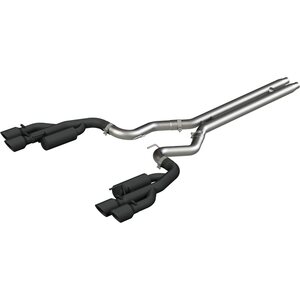 MBRP - S7207BLK - 18-  Mustang 5.0L 3in Ca t Back Exhaust Quad Dual