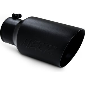 MBRP - T5072BLK - Tip 6in O.D. Dual Wall A ngled  4in inlet