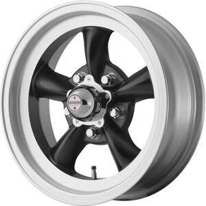 American Racing Wheels - VN1055861B - TORQ THRUST D 15x8.5 5x1 20.65 SATIN  BLACK W/ MA