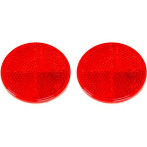 Reese - 74-55-010 - Reflector 2-3/16in Round Adhesive Mount Red