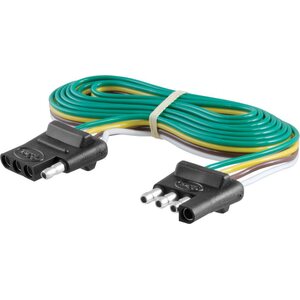 Curt Manufacturing - 58051 - 4 Way Flat Connector & Plug 6ft