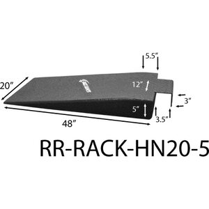 Race Ramps - RR-RACK-HN20-5 - Race Ramps Hook Nosed Ra mps 20in Wide 5in High