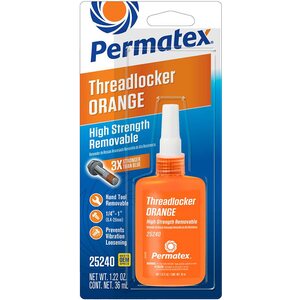 Permatex - 25240 - Threadlocker High Strength Orange 35ml Bottle