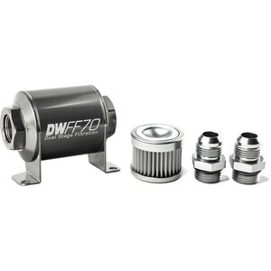Deatschwerks - 8-03-070-010K-10 - In-line Fuel Filter Kit 10an 10-Micron