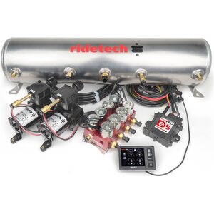 Ridetech - 30534700 - RidePro E5 5 Gallon Dual Compressor 3/8in Valves