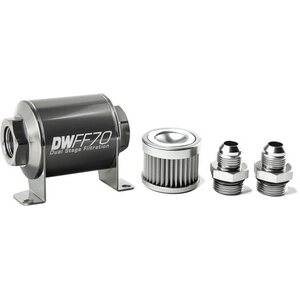Deatschwerks - 8-03-070-010K-8 - In-line Fuel Filter Kit 8an 10-Micron