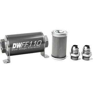 Deatschwerks - 8-03-110-010K-10 - In-line Fuel Filter Kit 10an 10-Micron