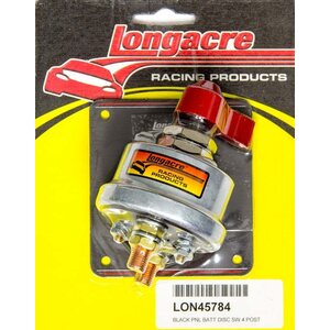 Longacre - 52-45784 - Battery Disconnect Panel Black 4 Post