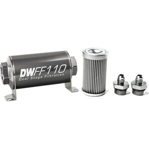 Deatschwerks - 8-03-110-010K-6 - In-line Fuel Filter Kit 6an 10-Micron