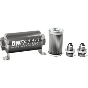 Deatschwerks - 8-03-110-010K-8 - In-line Fuel Filter Kit 8an 10-Micron