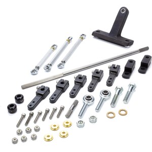 Weiand - 4022 - Dual Carb Linkage Kit - BBC T-Ram Side Mount