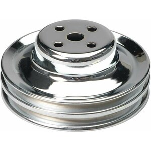 Trans-Dapt - 8301 - 65-66 Ford 289 Water Pump Pulley Chrome 2 Grv