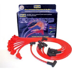 Taylor - 74236 - 8mm Spiro-Pro Custom Plug Wire Set Red
