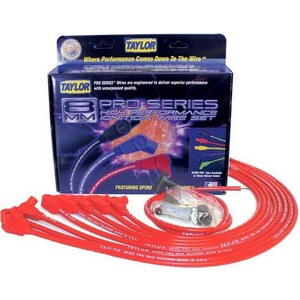 Taylor - 76228 - SBC 8MM Pro Race Wires- Red