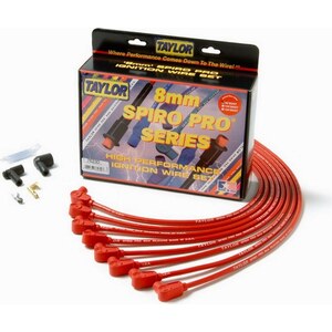 Taylor - 76230 - SBC 8MM Pro Race Wires- Red