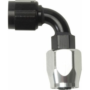 Russell - 610173 - #8 90 Degree Hose End Black/Silver