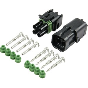 Allstar Performance - 76269 - 4-Wire Weather Pack Connector Kit Square