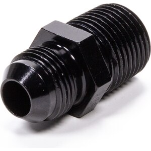 Fragola - 481688-BL - Straight Adapter Fitting #8 x 1/2 MPT Black