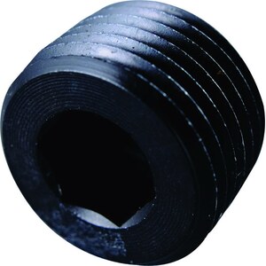 Fragola - 493201-BL - 1/16 MPT Allen Pipe Plug Black