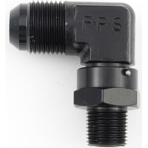 Fragola - 499104-BL - #4 x 1/8 MPT 90 Deg Swivel Adapter Black