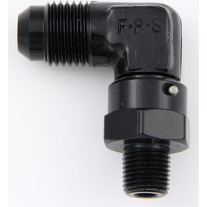 Fragola - 499162-BL - #6 x 1/8 MPT 90 Deg Swivel Adapter Black