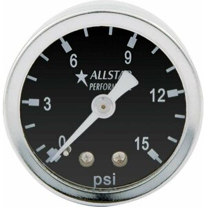 Allstar Performance - 80210 - 1.5in Gauge 0-15 PSI Dry Type