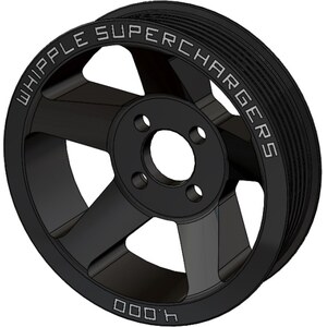 Whipple Superchargers 4.625" 6-Rib Pulley / Black