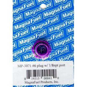 Magnafuel - MP-3071 - #6 O-Ring Port Plug w/1/8in NPT in Center