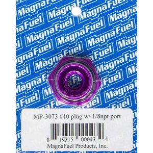 Magnafuel - MP-3073 - #10 O-Ring Port Plug w/1/8in NPT in Center
