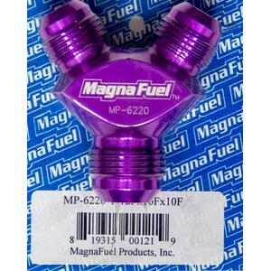 Magnafuel - MP-6220 - Y-Fitting - 1 #12an & 2 #10an