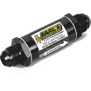 Earls - AT230206ERL - 6an Fuel Filter w/85 Micron Screen Ano-Tuff