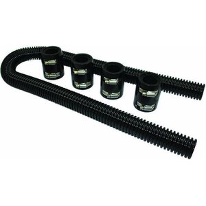 Specialty Products - 6454 - Radiator Hose Kit  48in w/Aluminum Caps Black