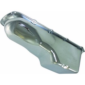 Specialty Products - 7455 - 74-81 Pontiac V8 Steel Stock Oil Pan Chrome