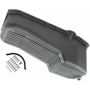 Specialty Products - 8442BK - Oil Pan  1958-79 SB Chev y 262-400 Finned Black