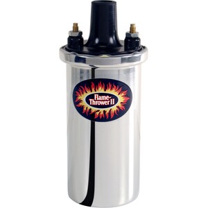 Pertronix Ignition - 45001 - Flame-Thrower II Coil - Chrome- Oil Filled