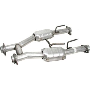 BBK Performance - 1509 - High Flow Mid-Pipes w/ Cats - 79-93 Mustang