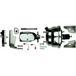 Right Stuff Detailing - J81315171 - Chrome 8in Dual Booster and Master Cylinder