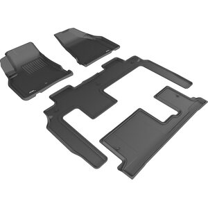 3D MAXpider - L1CH06001509 - Chevy Traverse 09- Kagu Floor Liner 1&2&3Row Blk