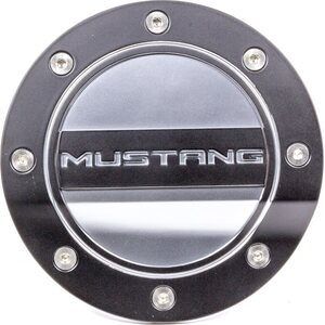 Scott Drake - FR3Z-6640526-MB - Fuel Door Mustang Black/ Silver 15-   Mustang